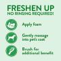 TropiClean Waterless Shampoos for Pets - Made in USA - No Rinse - Apply, Brush and Dry - Naturally Derived Ingredients - Soap Free - Great for Parks, Beaches, Hikes and Road Trips