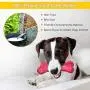 Peteast Dog Toys, Durable Dog Chew Toys for Aggressive Chewers Bacon Flavored Tough Natural Rubber & Teeth Cleaning Chewing Bones for Large/Medium/Small Dogs