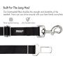 Friends Forever Durable Dog Seatbelt for Carseat, Dog Seat Belt for Vehicle, Tether Attachment to Pet Harness, 20-32 Inches Adjustable Length, Crash Tested Nylon Black, 2-Pack Set