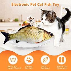 Aquatic Electronic Pet Cat Plush Toy USB Charging Simulation Fish