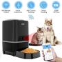 Iseebiz Automatic Pet Feeder 5L Smart Feeder Dog Cat Food Dispenser Voice Recording,Timer Programmable, Portion Control, IR Detect, 8 Meals Per Day for Small and Medium Pet