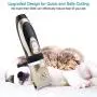 Professional Dog Grooming Clippers, Rechargeable Cordless Dog Clippers for Thick Coats Heavy Duty, Low Noise Dog Grooming Kit with 4 Guide Combs, Animal Clippers Heavy Duty for Dogs Cats Other Pets
