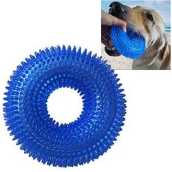 nobrand Pet Bite Resistant Pet Sounding Toy Thorny Ring Bite Resistant Toy for Large Pets, Size: 12.512.5cm (Dark Blue)