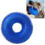nobrand Pet Bite Resistant Pet Sounding Toy Thorny Ring Bite Resistant Toy for Large Pets, Size: 12.512.5cm (Dark Blue)