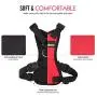 Pawaboo Dog Safety Vest Harness, Pet Car Harness Vehicle Seat Belt with Adjustable Strap and Buckle Clip/Carabiner, Easy Control for Driving Traveling Safety for Small Medium Dogs Cats