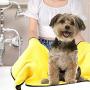 Lainrrew Dog Towels, Super Absorbent Microfiber Pet Bath Towel Large Size Drying Towel for Small Medium Large Dogs and Cats