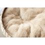 PetPals Hand Made Paper Rope Round Bed for Cat/Dog/Pet Sleep with Pillow, Natural