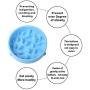EBRICKON Dog Feeder Slow Eating Pet Bowl Eco-friendly Durable Non-Toxic Preventing Choking Healthy Design Bowl For Dog Pet