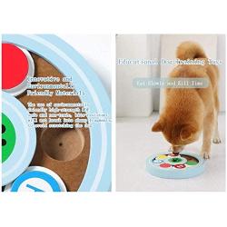 Jokooan Puzzle Game Dog Toys Intelligence Training Feeder Dispenser，Puppy Treat Dispenser Interactive Dog Toy,Slow Down Eating Training Food Bowls