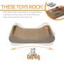 K&H PET Products Kitty Tippy Scratch n Track Cardboard Cat Scratcher Interactive Toy