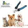 Dudi Dog Nail Clippers and Trimmer - with Quick Safety Guard to Avoid Over-Cutting Toenail - Grooming Razor Sharp Blades for Small Medium Large Breeds