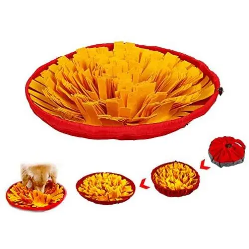 DogLemi Dog Snuffle Mat, Pet Snuffle Mat for Dog, Dog Puzzle Toys Nose Work Training and Encourage Natural Foraging Skills Feeding Mat - Machine Washable DogLemi Dog Snuffle Mat, Pet Snuffle Mat for Dog, Dog Puzzle Toys Nose Work Training and Encourage Natural Foraging Skills Feeding Mat - Machine Washable