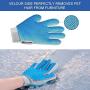 Pet Hair Remover Glove - Gentle Pet Grooming Glove Brush - Deshedding Glove - Massage Mitt with Enhanced Five Finger Design - Perfect for Dogs & Cats with Long & Short Fur - 1 Pack (2 in 1 Glove)