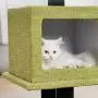 Large Cat Tower, Modern Cat Tree Condo, 2 Spacious House, Green Sofa Cloth Covered, Tall Perch with Raised Edge, Soft Cat Basket, Sisal Scratching Post Large Cat Tower, Modern Cat Tree Condo, 2 Spacious House, Green Sofa Cloth Covered, Tall Perch with Raised Edge, Soft Cat Basket, Sisal Scratching Post
