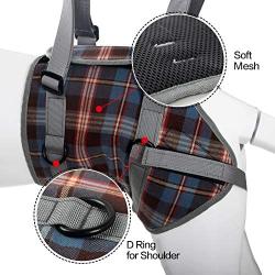 HEYWEAN Dog Lift Harness with Handle Support Injured Back Legs Adjustable Pet Recovery Assistive Strap