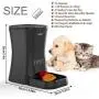 Iseebiz 7L Automatic Pet Feeder, Dogs Cats Food Dispenser 4 Meals a Day with Voice Record Remind, Timer Programmable, Portion Control, Distribution Alarm, IR Detect, for Medium and Large Dogs Cats Pet Iseebiz 7L Automatic Pet Feeder, Dogs Cats Food Dispenser 4 Meals a Day with Voice Record Remind, Timer Programmable, Portion Control, Distribution Alarm, IR Detect, for Medium and Large Dogs Cats Pet