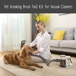 ORFELD Pet Grooming Brush Tool Kit for Vacuum Cleaners, Circular Intake Channel (Stick Vacuums Canister Vacuums Attachment)