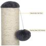 Cat Scratching Post Cat Claw Scratcher Durable Activity Tree Tower with Hanging Ball Interactive Toys 22 inches High Cat Play Game Place Sisal Scratch Pole for Small Medium Large Cats