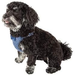 Pet Life Flam-Bowyant Mesh Reversible And Breathable Adjustable Dog Harness W/ Designer Bowtie