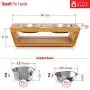 Premium Elevated Dog and Cat Pet Feeder, Double Bowl Raised Stand Comes with Extra Two Stainless Steel Bowls. Perfect for Small Dogs and Cats Premium Elevated Dog and Cat Pet Feeder, Double Bowl Raised Stand Comes with Extra Two Stainless Steel Bowls. Perfect for Small Dogs and Cats