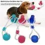 SiNetGuy Multifunction Pet Molar Bite Toy Dog Chew Toys, Self-Playing Rubber Ball Toy with Suction Cup Molar Chew Toy Cleaning Teeth