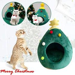 Petlex Pet Cave Bed Covered Cat Bed Puppy Tent House, Warm Sleeping Cave Pet Bed for Cats Small Dogs, Soft Cat Nest with Removable Cushion Washable, Cozy Cave Cat Bed Burrow Dog Bed