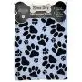Bone Dry Dog Microfiber Drying Towel Blue w/Dark Blue Paw Prints Bone Dry Dog Microfiber Drying Towel Blue w/Dark Blue Paw Prints