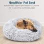 DELOMO Pet Bed for Extra Large Dog, Dog Furry Bed, Self-Warming Pet Cushion Bed, Raised Pet Bed for Dogs&Cats, Washable Pet Bed with 2 Cover for Cleaning, XL, 45×45 inches