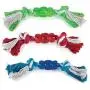 Grriggles Rope N Rubber Hard Bones Dog Toy 10'' Long Durable Tough Tugging Chew Dogs Toys Grriggles Rope N Rubber Hard Bones Dog Toy 10'' Long Durable Tough Tugging Chew Dogs Toys