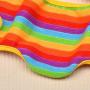 POPETPOP Dog Pants Clothes Physiological Underwear Wrap Belly Band Nappy Pants Cotton Tighten Sanitary Briefs Pants for Male Dog Rainbow Size S