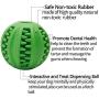 EETOYS IQ Dog Treat Ball Interactive Treat Dispensing Dog Puzzle Toy Rubber Dog Ball Slow Feeding Food Dispensing Dog Toy Reduce Boredom Teething Toy for Small Large Dogs