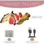 rosyclo 3 Pack Flopping Electric Moving Fish Cat Toy,Realistic Plush Simulation Wiggle Fish Catnip Indoor Floppy Pillow Toys,Funny Interactive Pets Chew Bite Kicker Supplies for Cats Kitty Exercise rosyclo 3 Pack Flopping Electric Moving Fish Cat Toy,Realistic Plush Simulation Wiggle Fish Catnip Indoor Floppy Pillow Toys,Funny Interactive Pets Chew Bite Kicker Supplies for Cats Kitty Exercise