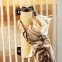 YOUDirect Cat Scratching Post, Wall Mounted Cat Scratcher Claws Grinding Pole for Cat Cage, Natural Sisal Scratching Post for Small Cats Kittens YOUDirect Cat Scratching Post, Wall Mounted Cat Scratcher Claws Grinding Pole for Cat Cage, Natural Sisal Scratching Post for Small Cats Kittens