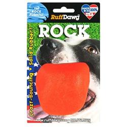 Ruff Dawg Rock Floating Rubber Dog Toy Assorted Neon Colors