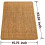CCopnts Natural Sisal Cat Scratching Mat, Scratch Pad for Cat Grinding Claws & Protecting Furniture (15.75 in x 23.62 in)