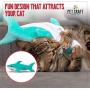 Pet Craft Supply Wiggle Pickle and Shimmy Shark Flipper Flopper Interactive Electric Realistic Flopping Wiggling Moving Fish Potent Catnip and Silvervine Cat Toy