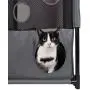 Pet Life Kitty-Square Obstacle Soft Folding Sturdy Play-Active Travel Collapsible Travel Pet Cat House Furniture