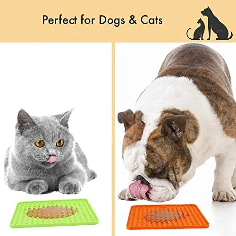 Dog Licking Treat Mat Slow Feeder Dog Lick Mat Pet Calming Mat Anxiety  Relief Dog Cat Training Lick Wet Food Snuffle Mat Pad - AliExpress