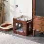FVANF Wooden Cat House, Cat Condo with Hammock, Stackable, Cat Cube Room, Splicing Cat Climbing Combination, Cute Pet Cat Bed with Soft Cushions FVANF Wooden Cat House, Cat Condo with Hammock, Stackable, Cat Cube Room, Splicing Cat Climbing Combination, Cute Pet Cat Bed with Soft Cushions