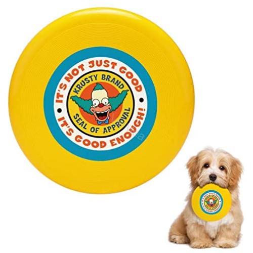 Pet Frisbee Flying Disc Dog Toy - Multifunction Krusty Brand Seal