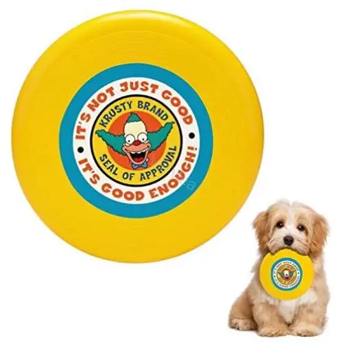 Pet Frisbee Flying Disc Dog Toy - Multifunction Krusty Brand Seal Pet Frisbee Flying Disc Dog Toy - Multifunction Krusty Brand Seal