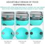 YUNDING Puzzle Tumbler Pet Feeder Easy to Use Pet Food Leaking Toy Anti-gulping Pet Slower Food Dispenser, for Cats and Dogs Universal Foraging Bowl(Color:Pink)