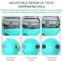 YUNDING Puzzle Tumbler Pet Feeder Easy to Use Pet Food Leaking Toy Anti-gulping Pet Slower Food Dispenser, for Cats and Dogs Universal Foraging Bowl(Color:Pink)