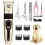 WIVIC Dog Clippers, Low Noise Dogs Grooming Clippers USB Rechargeable Pet Grooming Tool Professional Dog Hair Trimmer with Comb Guides Scissors Nail Kits for Dogs Cats & Other WIVIC Dog Clippers, Low Noise Dogs Grooming Clippers USB Rechargeable Pet Grooming Tool Professional Dog Hair Trimmer with Comb Guides Scissors Nail Kits for Dogs Cats & Other