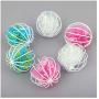 Pudwy 1 pc Cute Funny Candy Color Cat Ball Toy Interactive Crinkle Ball in Cage Cat Play Ball Cat Teaser Cat Ball Toy Pet Supplies