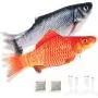 OTIME 2 Pack Electric Fish Cat Toy Realistic Plush Simulation Flippity Fish Cat Toy Catnip Kicker Toys, Funny Interactive Pets Pillow Chew Bite Kick Supplies for Cat Kitten Kitty OTIME 2 Pack Electric Fish Cat Toy Realistic Plush Simulation Flippity Fish Cat Toy Catnip Kicker Toys, Funny Interactive Pets Pillow Chew Bite Kick Supplies for Cat Kitten Kitty