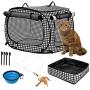 confote Indoor Outdoor Crate Pets, Collapsible Portable Cat Cage Kennel Large Portable Kennel Carrier and Playpen