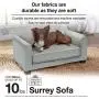 Enchanted Home Pet Surrey Pet Sofa - Peacock Blue, CO3429-20PCK, Small Enchanted Home Pet Surrey Pet Sofa - Peacock Blue, CO3429-20PCK, Small