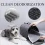 Pet Diaper Disposable Super Absorbent Healthy Clean Nappy Mat for Rabbit Cage Pad Diaper Supplies for Reptiles Cats and Small Animals (50 pcs Gray)