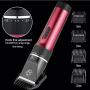 LOVEPET Pet Beauty Hair Clipper Professional Dog Fader Low Noise Rechargeable Electric Hair Trim Set Suitable for Pets Dogs and Cats (Red)